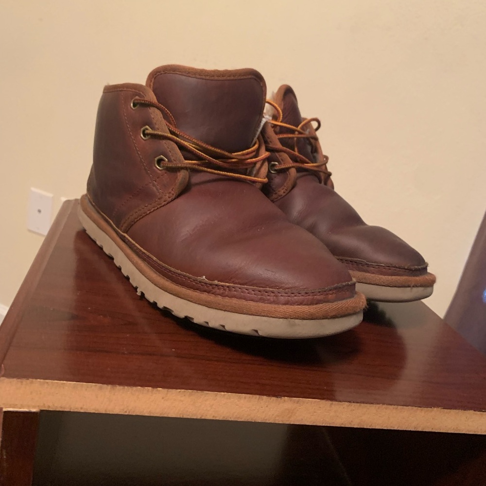 Mens Brown Leather Ugg Boots